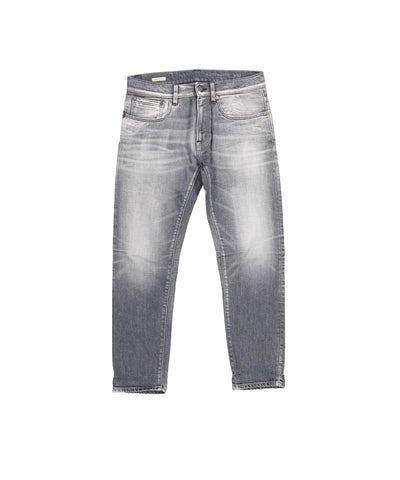Lichtgrijze rechtuitlopende jeans van het merk Butcher of Blue