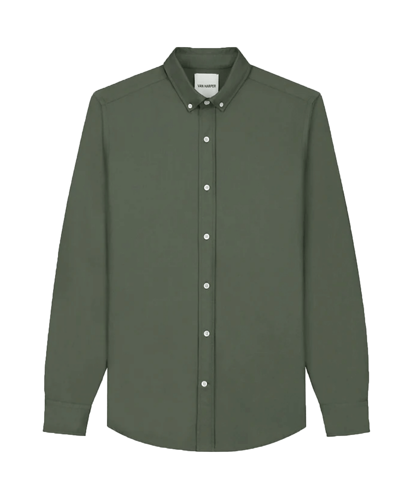 VAN HARPER - Sh101 - Organic Oxford Shirt - Olive