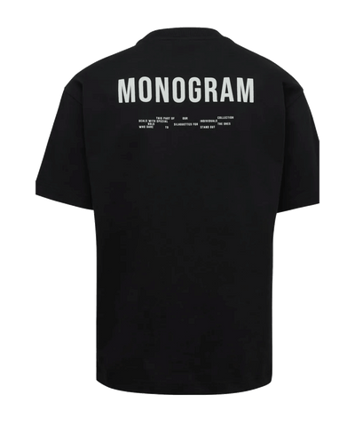 Genti - J1098-3226 - Monogram Ss T-shirt - 020 Black