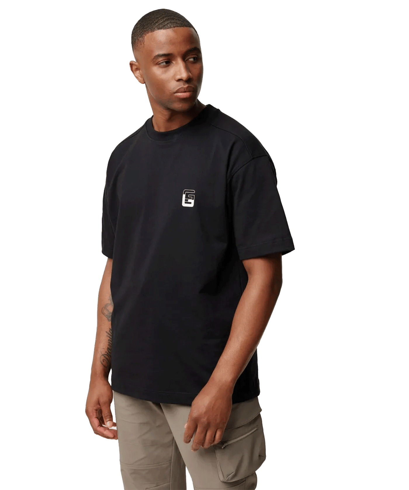 Genti - J1098-3226 - Monogram Ss T-shirt - 020 Black