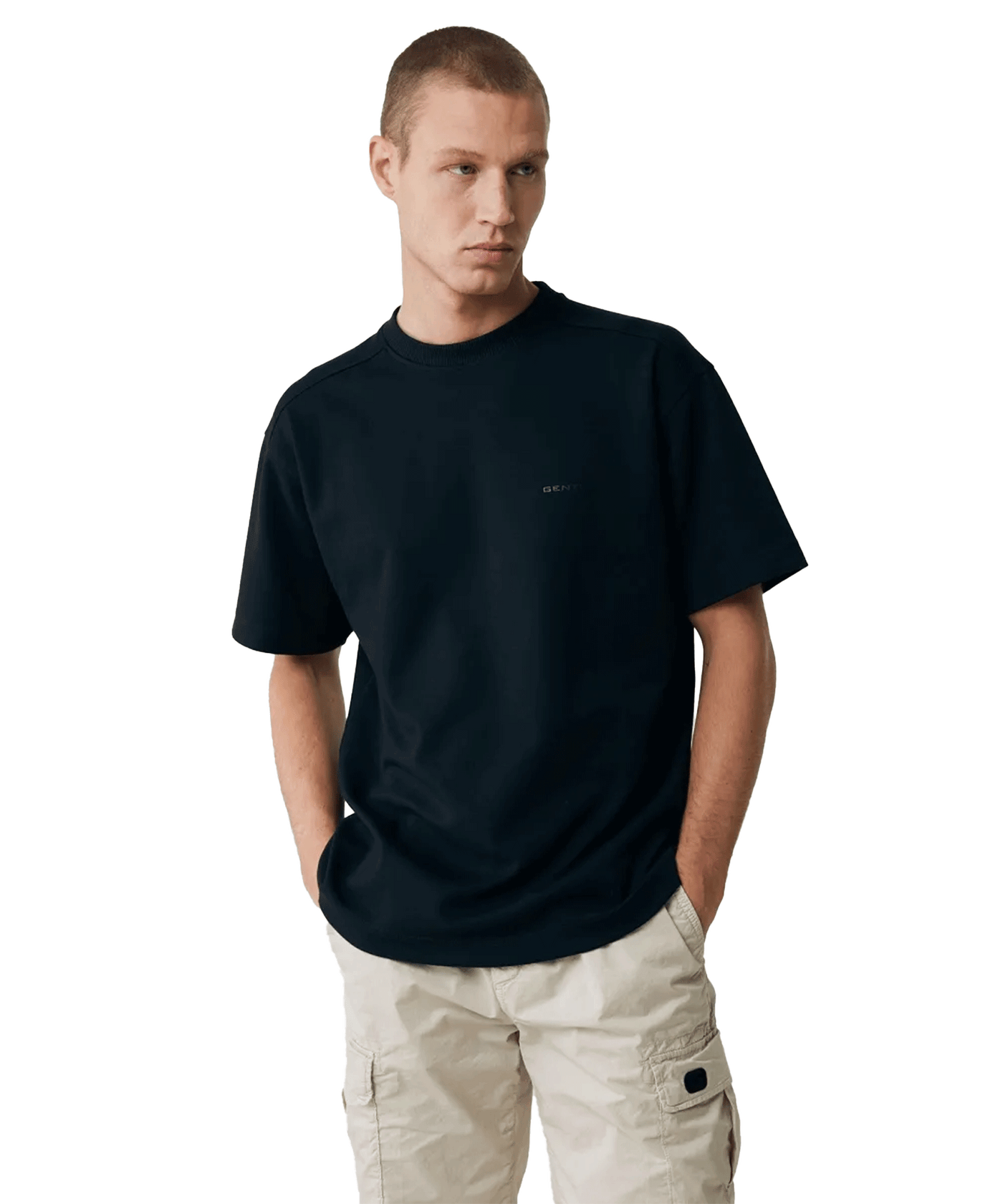 Genti - J1089-3227 - T-shirt - 310 Navy