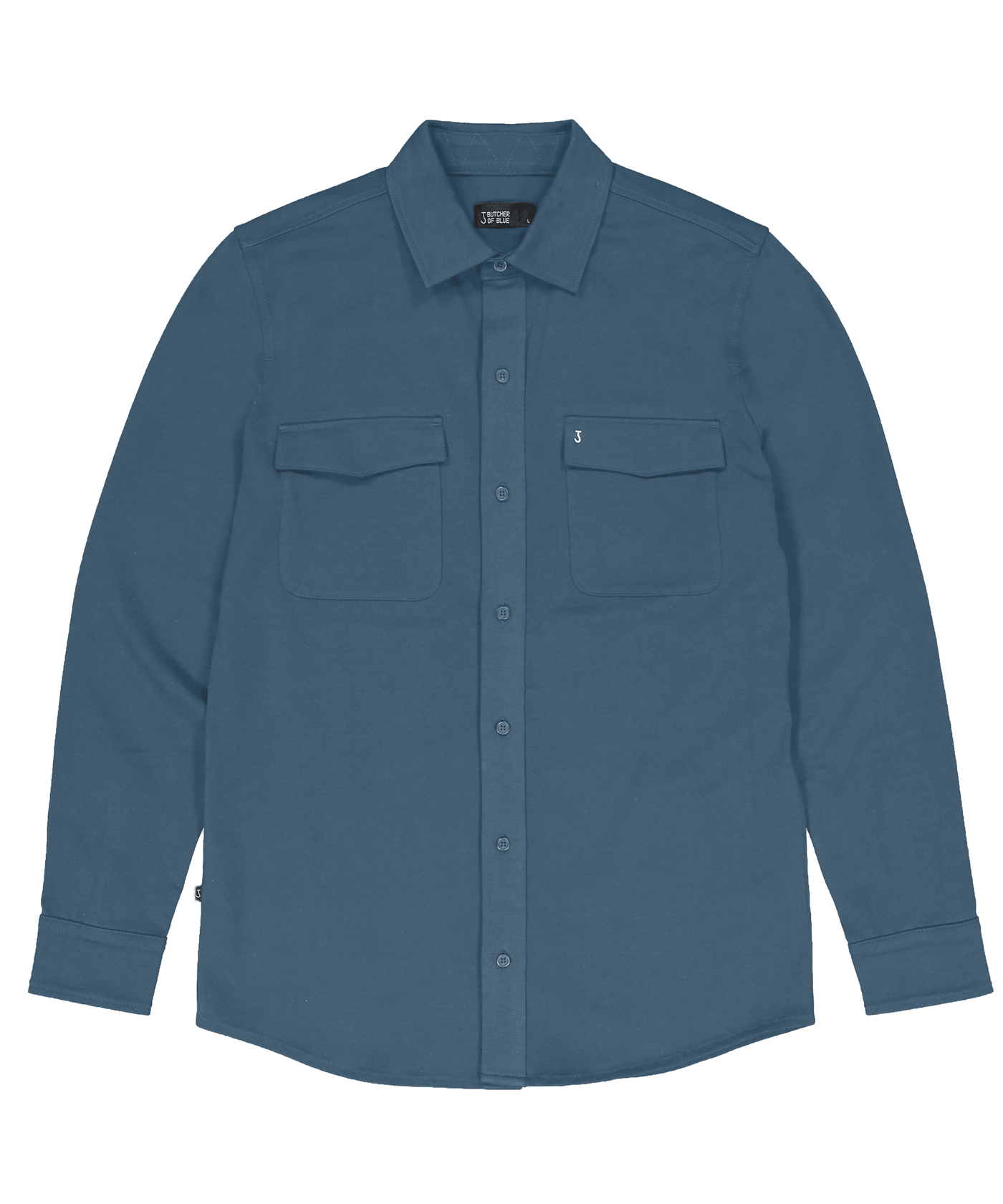 Butcher of Blue - M2324032 - Finn Pocket Shirt - Grey Blue