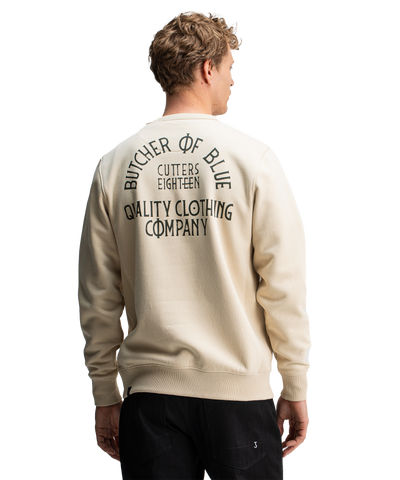 Butcher of Blue - M2523008 - Army Frat Crew - 618 Beige Grey