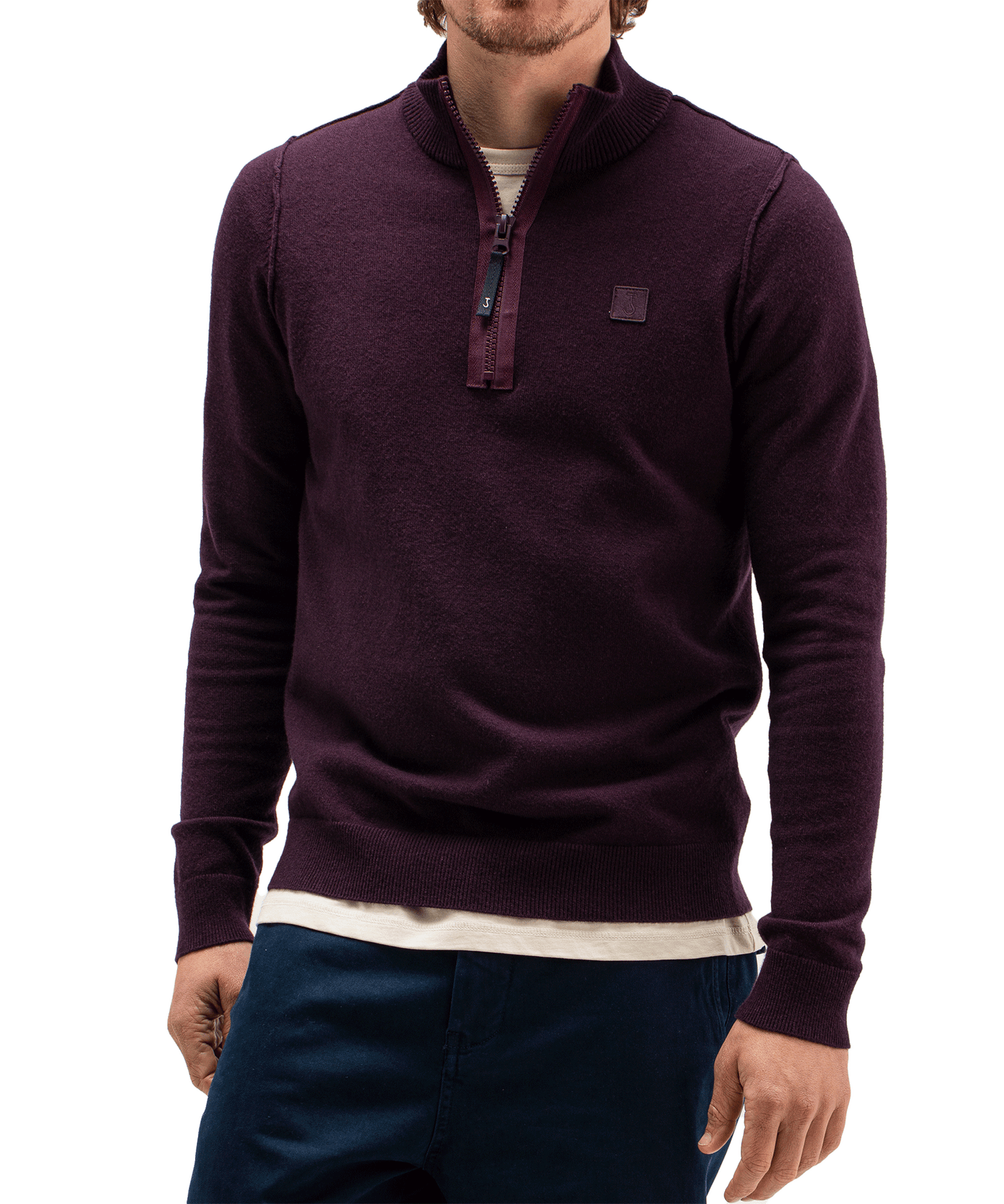 Butcher of Blue - 1926002 - Clifden Halfzip - Pascha Purple