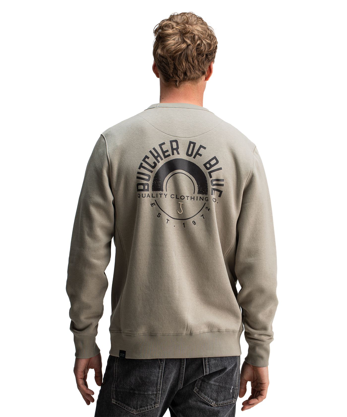 Butcher of Blue - M2523013 - Army Circle Crew - 970 Slate Grey