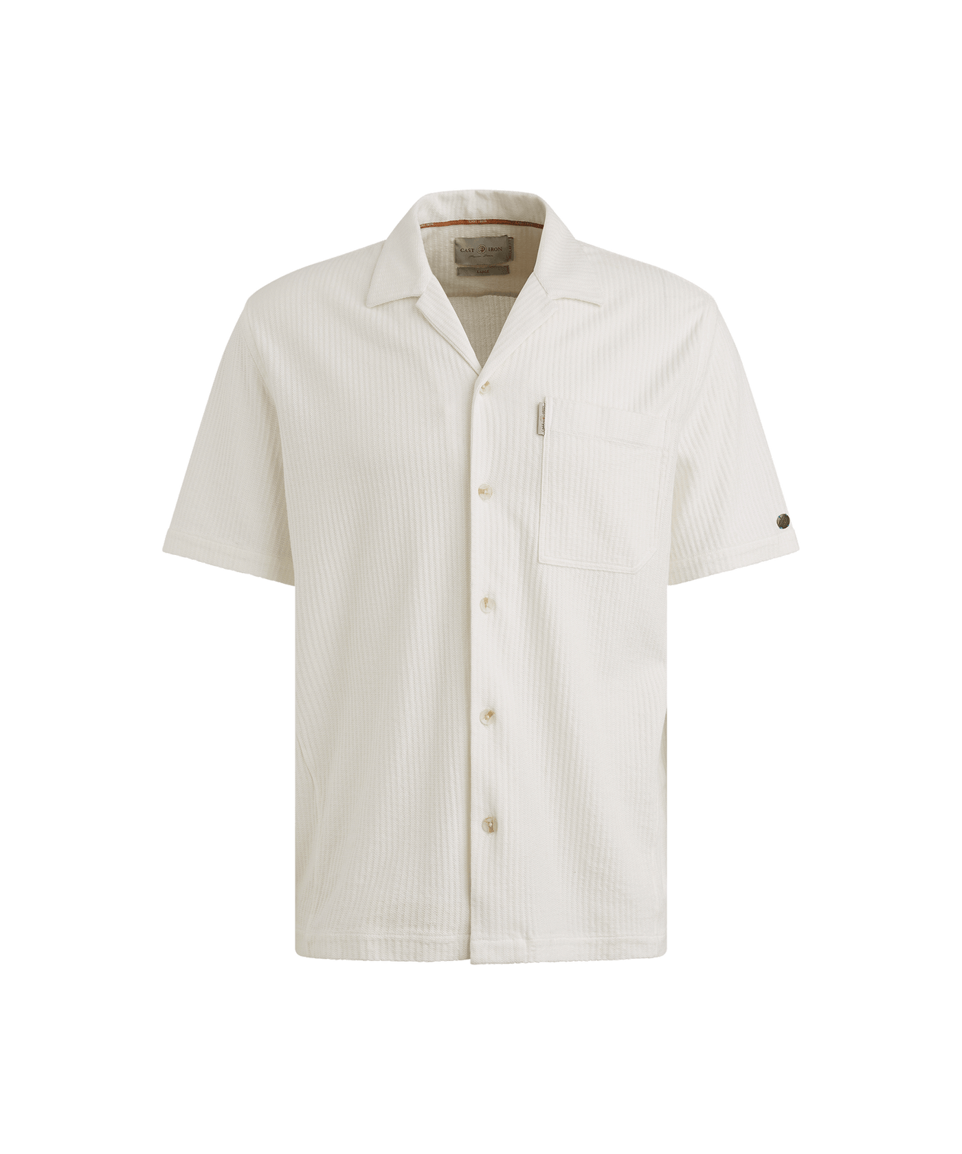 Cast Iron - Csis2505284 - Structure Shirt - 7002 White