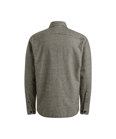 Cast Iron - Csi2510262 - Ls Wool Shirt - 9159 Black Sand