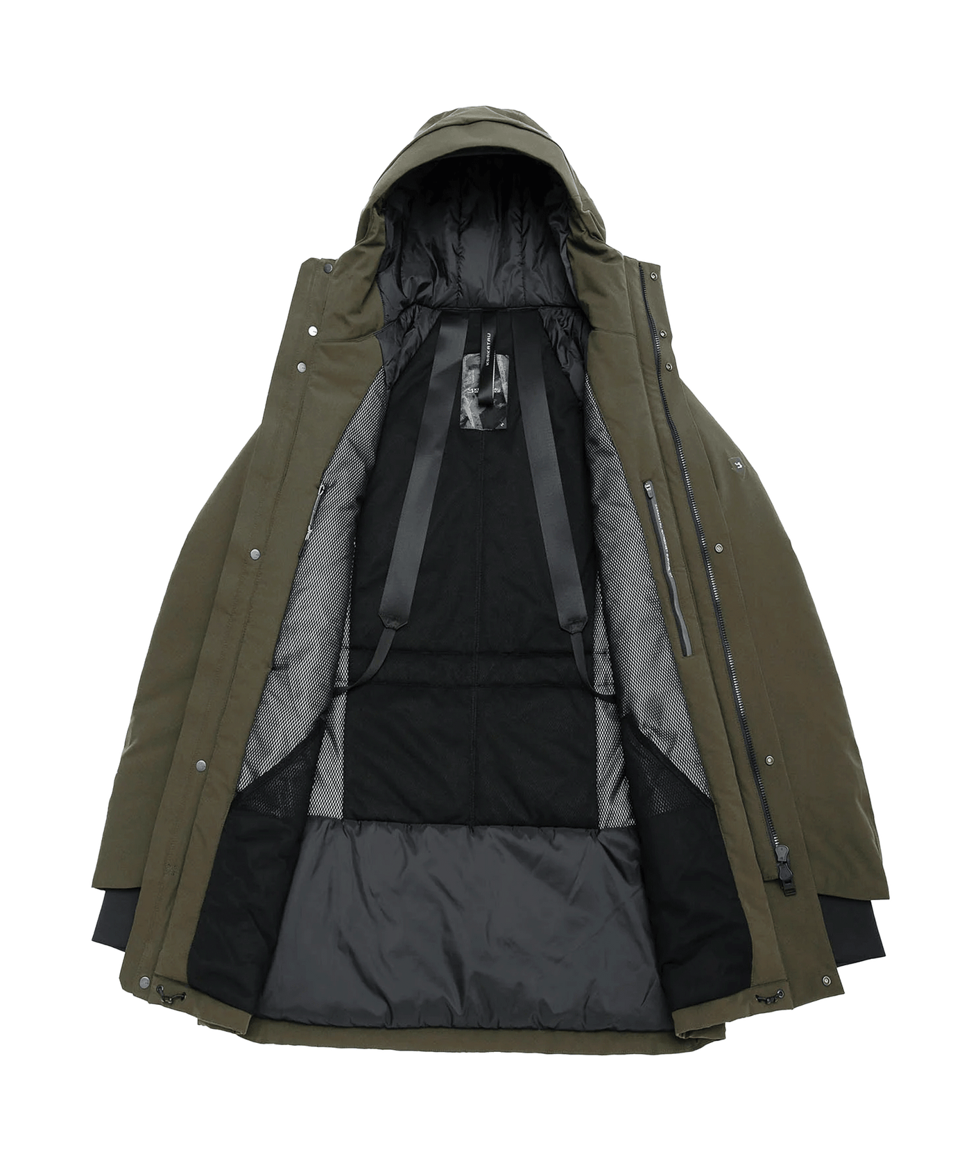 Krakatau - 123200009 - Technical Parka Qm436 - 59 Coffe Green