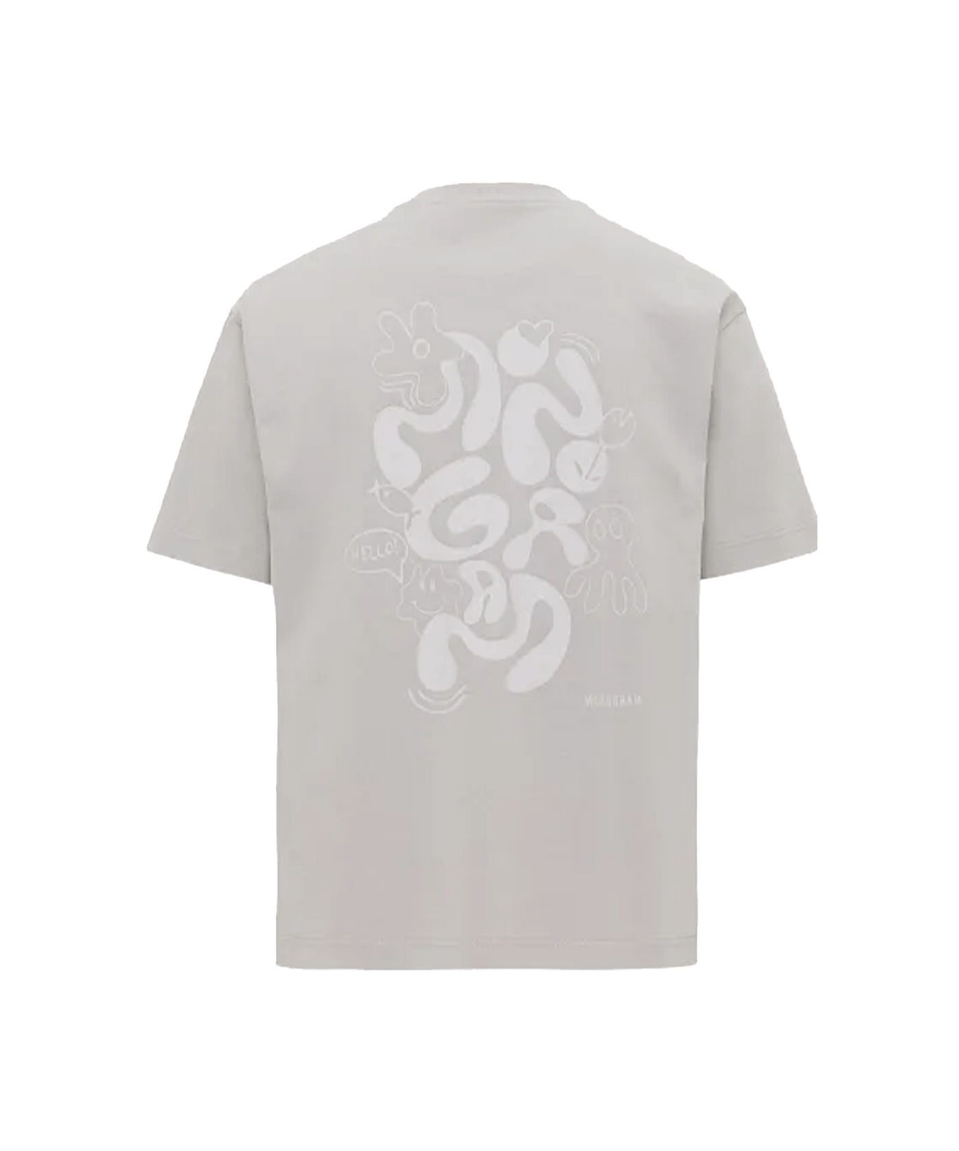 Genti - J2052-1226 - Monogram T-shirt - 126 Grey