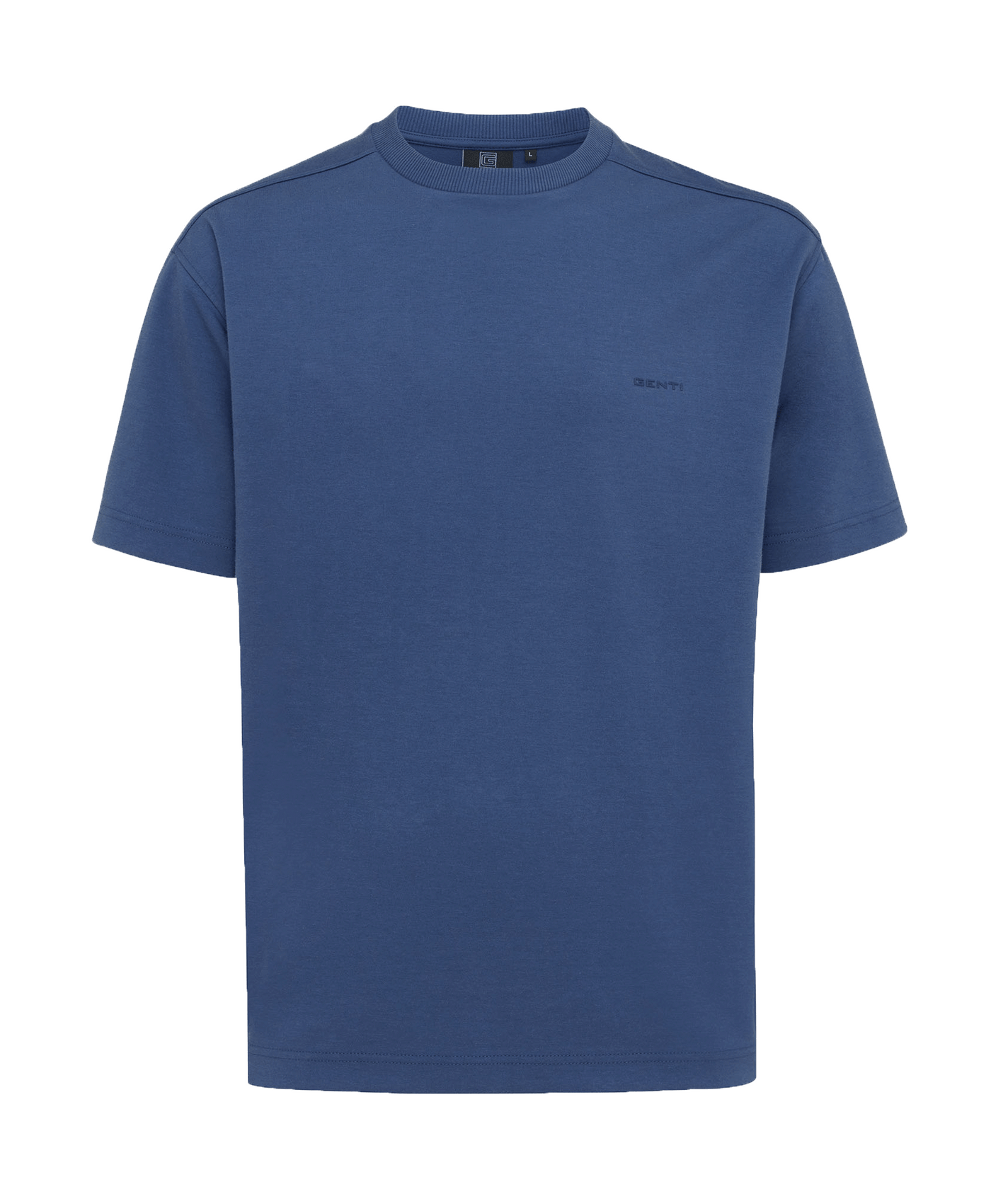 Genti - J9044-1227 - T-shirt Ss - 114 Blue