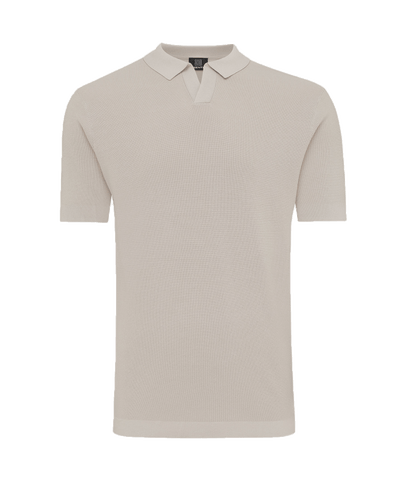 Genti - K9117-1260 - Polo No Buttons - 044 Mid Brown