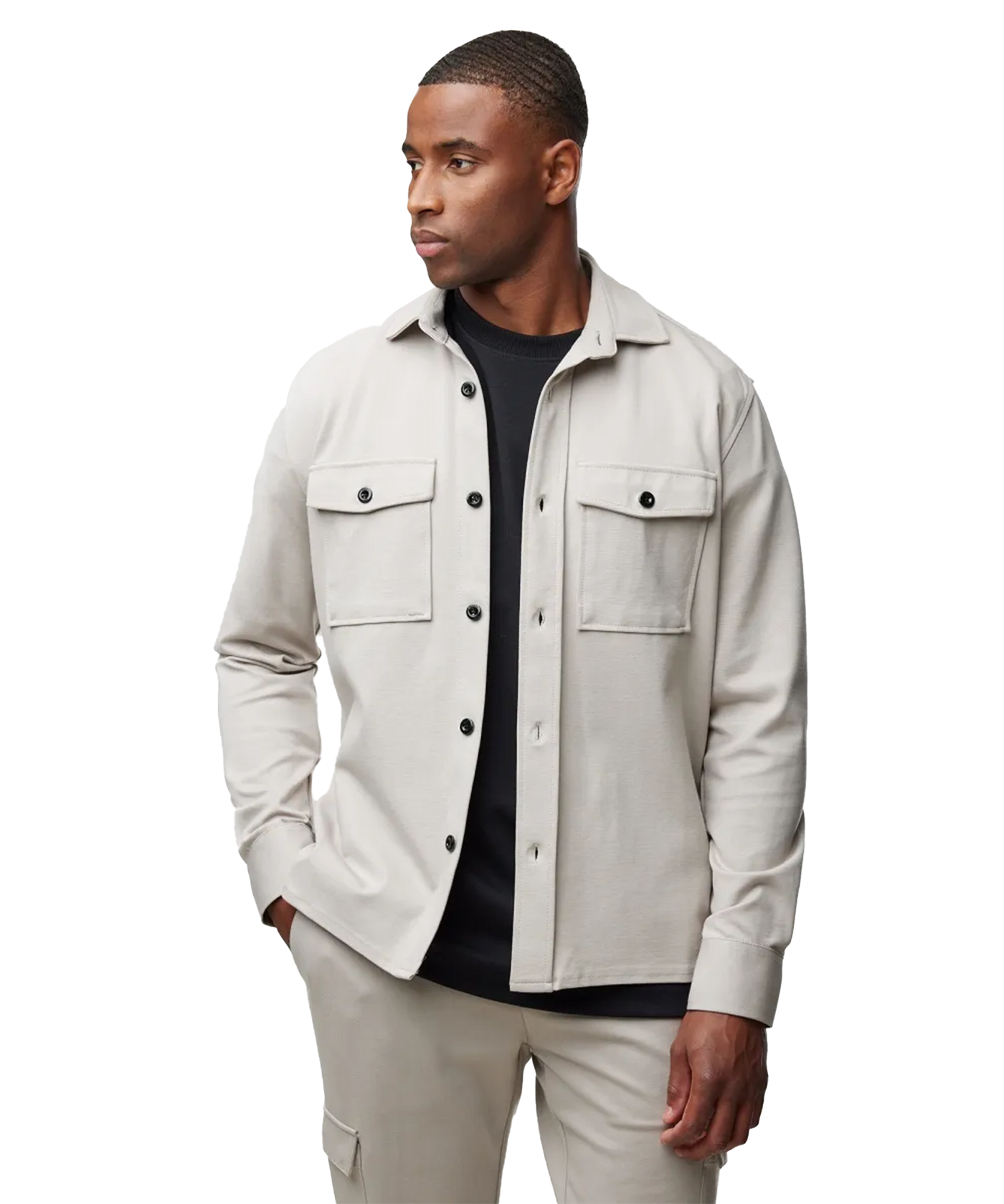 Genti - S3224-1971 - Midtown Shirt - 046 Lt Brown