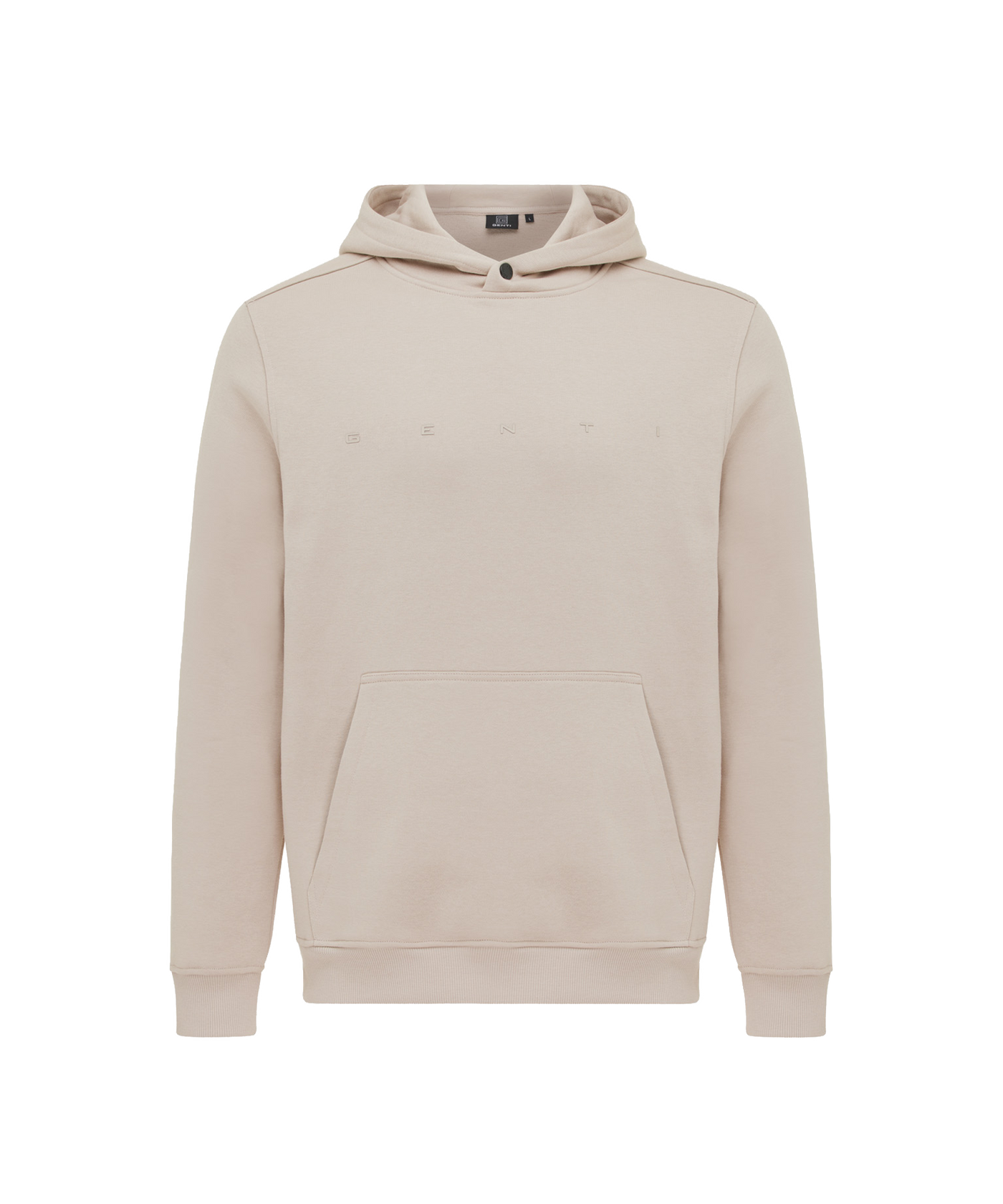 Genti - J3094-3229 - Basic Logo Hoodie - 042 Brown