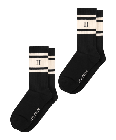 Les Deux - Ldm950006 - William Str Socks - Black/ivory