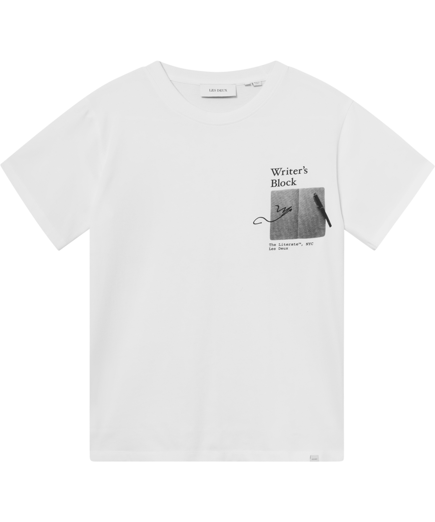 Les Deux - Ldm101178 - Newspaper T-shirt - White