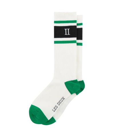Les Deux - Ldm950006 - William Str Socks - Offwhite/green