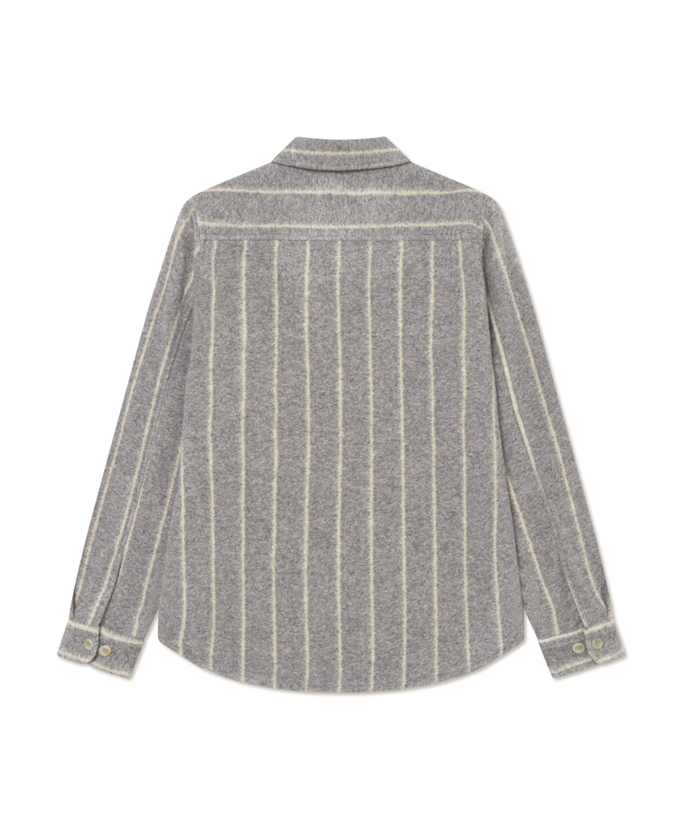 Les Deux - 1000558 - Lennon Wool Pinstripe Overshirt - Grey