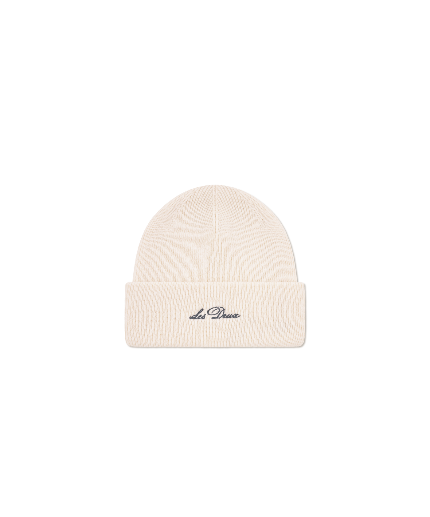 Les Deux - 1000673 - Wayne Embroid Beanie - Ivory