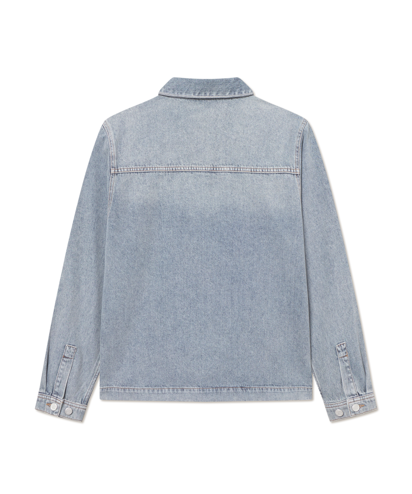 Les Deux - 1000551 - Layton Washed Denim Overshirt - Lt Indig