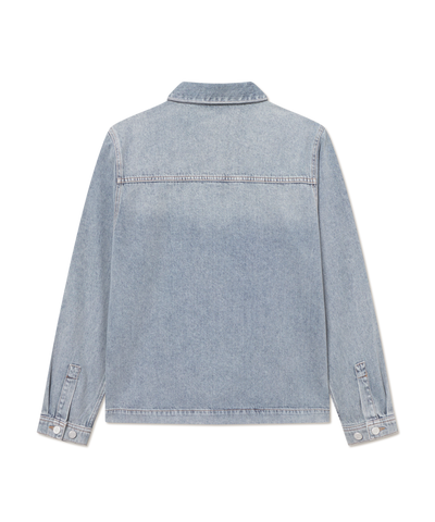 Les Deux - 1000551 - Layton Washed Denim Overshirt - Lt Indig