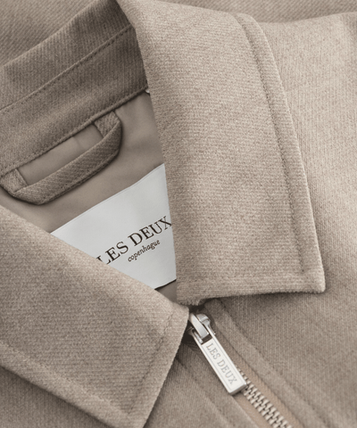 Les Deux - Ldm610099 - Como Melange Coach Jacket - Dark Sand