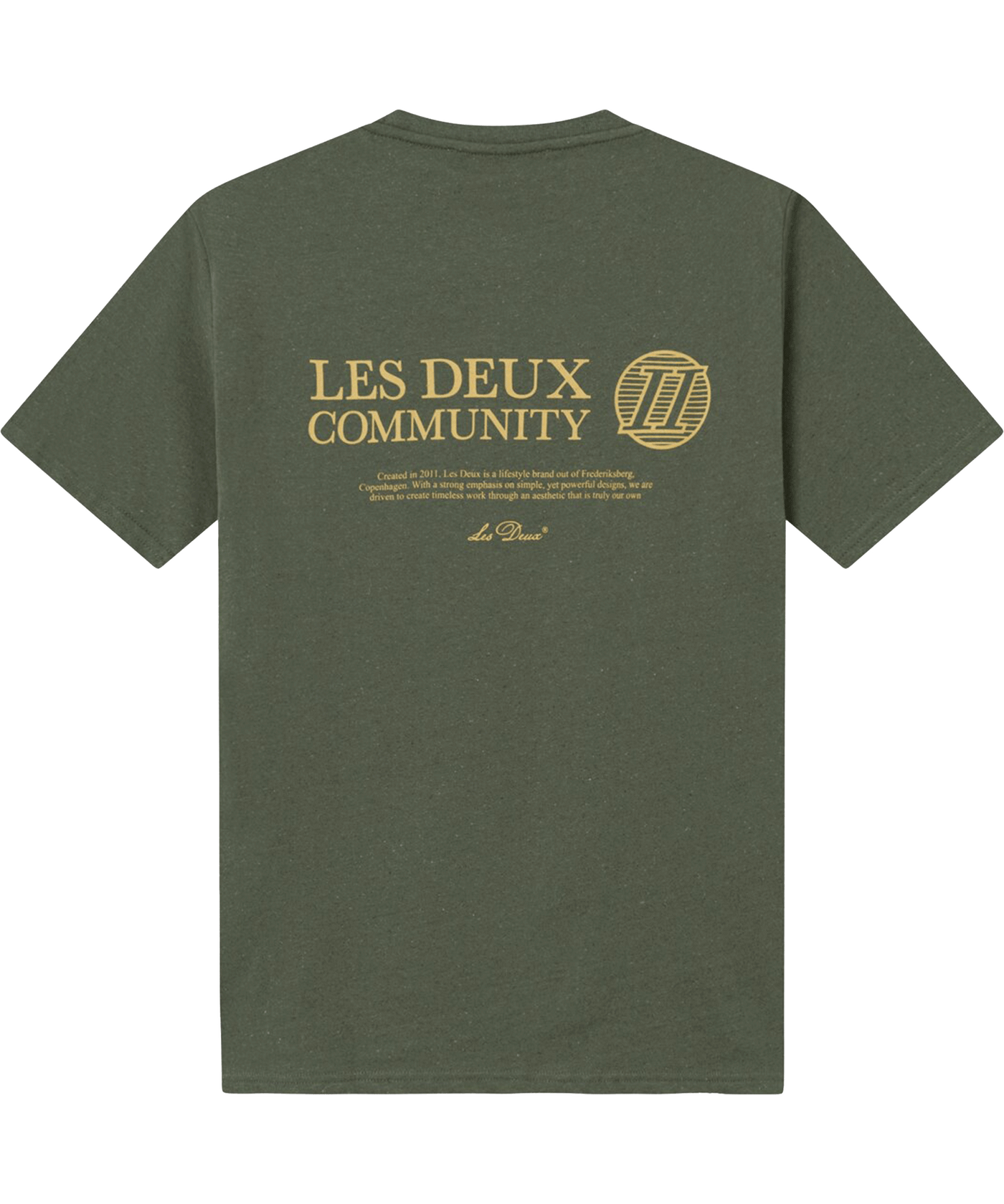 Les Deux - Ldm101140 - Community T-shirt - Olive Night