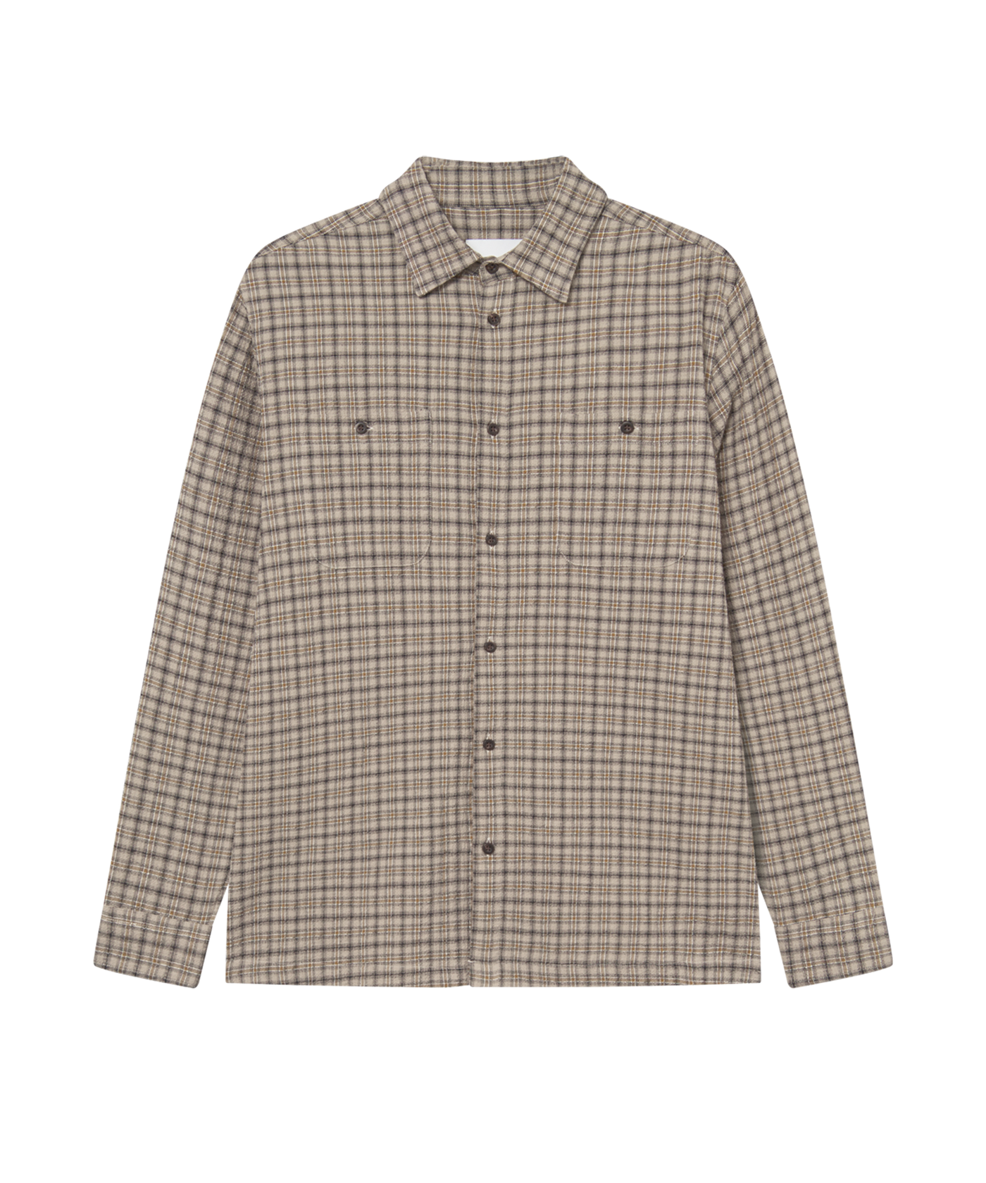 Les Deux - 1001711 - John Check Shirt - Dark Sand