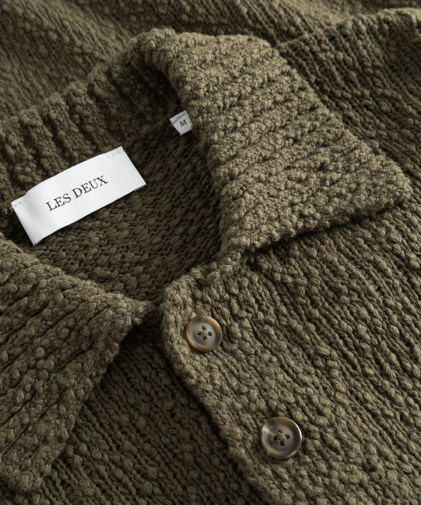 Les Deux - Ldm310133 - Errol Rugby Knit - Olive Night