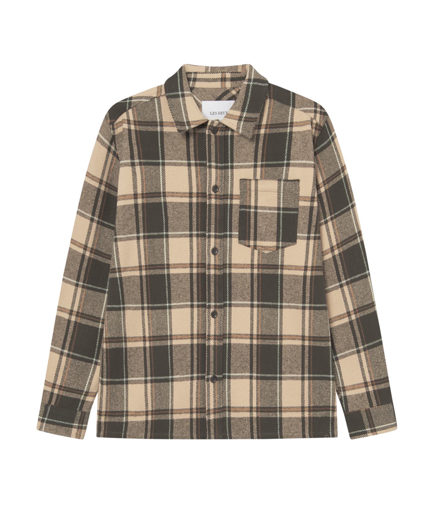 Les Deux - 1001062 - Loan Check Twill Overshirt - Irish Cream