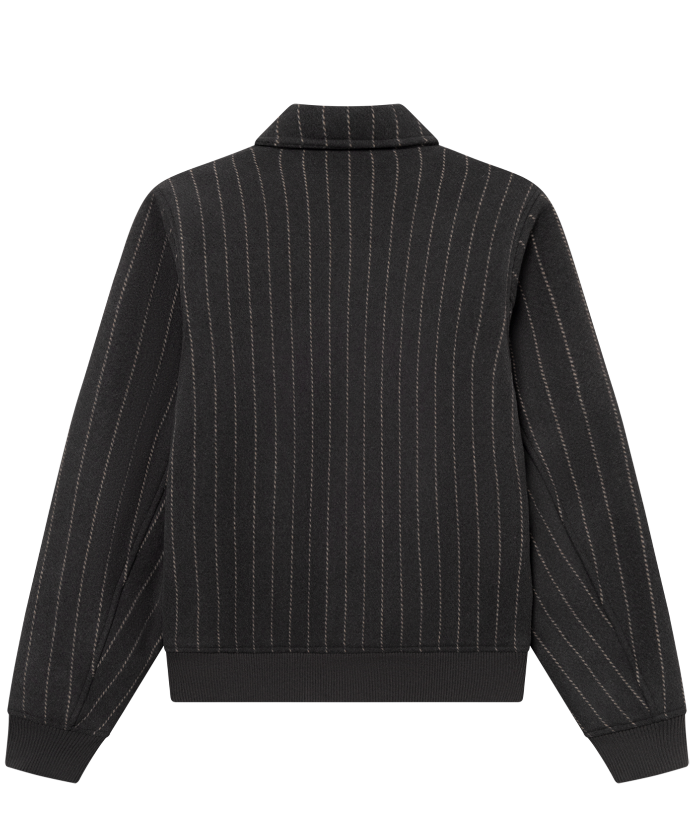 Les Deux - 1001032 - Varsity Pinstripe Wool Jacket - Raven