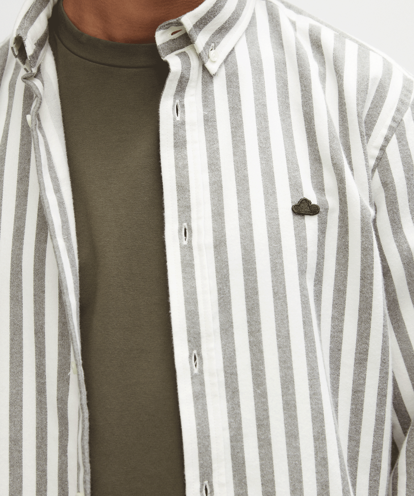 The GoodPeople - Seinfield - 23020205 - Dark Green/white