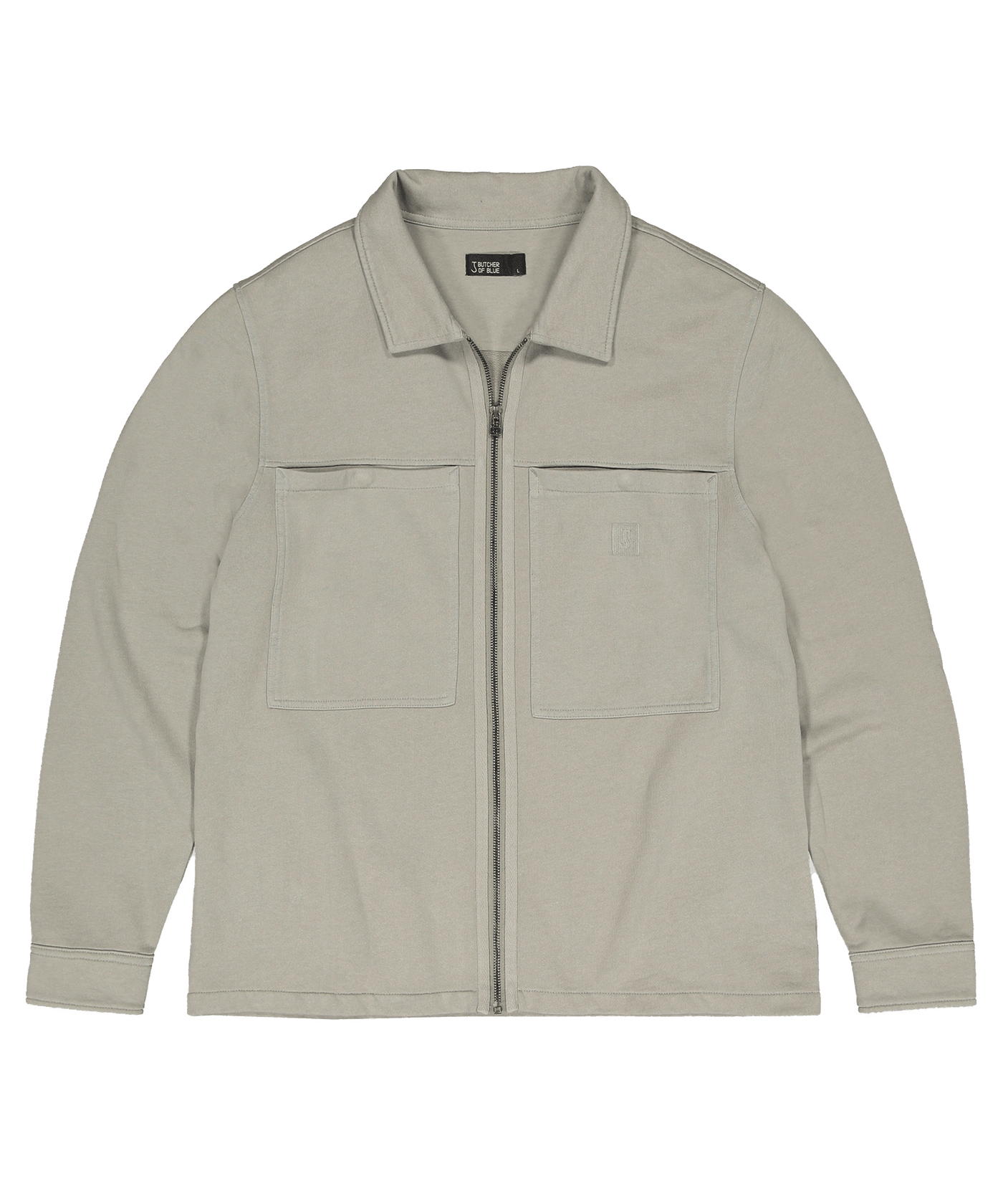 Butcher of Blue - M2423002 - Dhonu Zip Overshirt - Granite Green