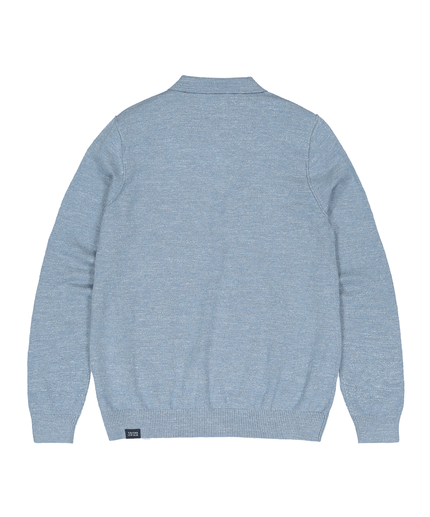 Butcher of Blue - M2416001 - Lt Clifden Polo Ls - 836 Lagoon Blue