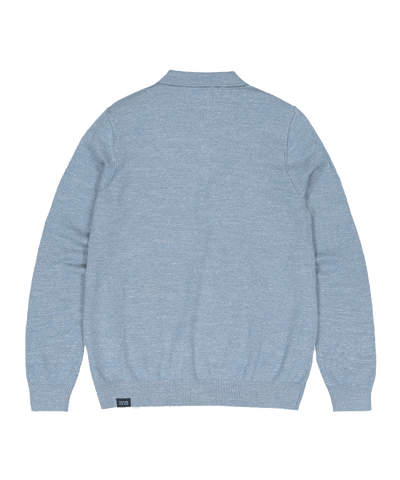 Butcher of Blue - M2416001 - Lt Clifden Polo Ls - 836 Lagoon Blue