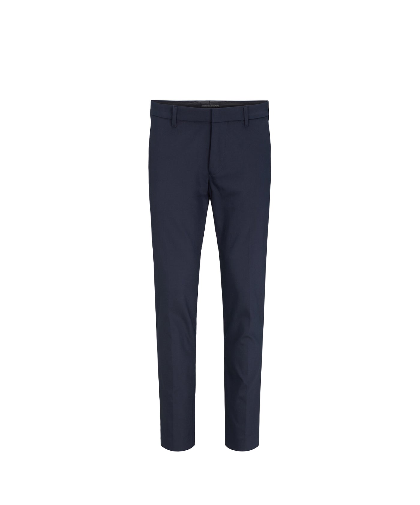 Donkerblauwe Drykorn Sight slim-fit pantalon met ritssluiting
