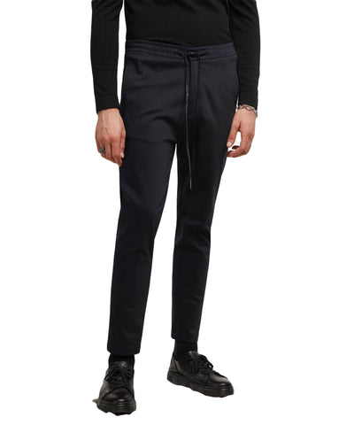 Zwarte sportieve casual pantalon jeger van Drykorn met koord