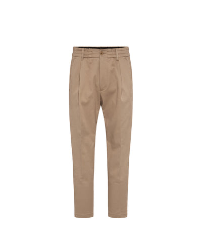 Beige Drykorn Chasy relaxed-fit chino met ritssluiting