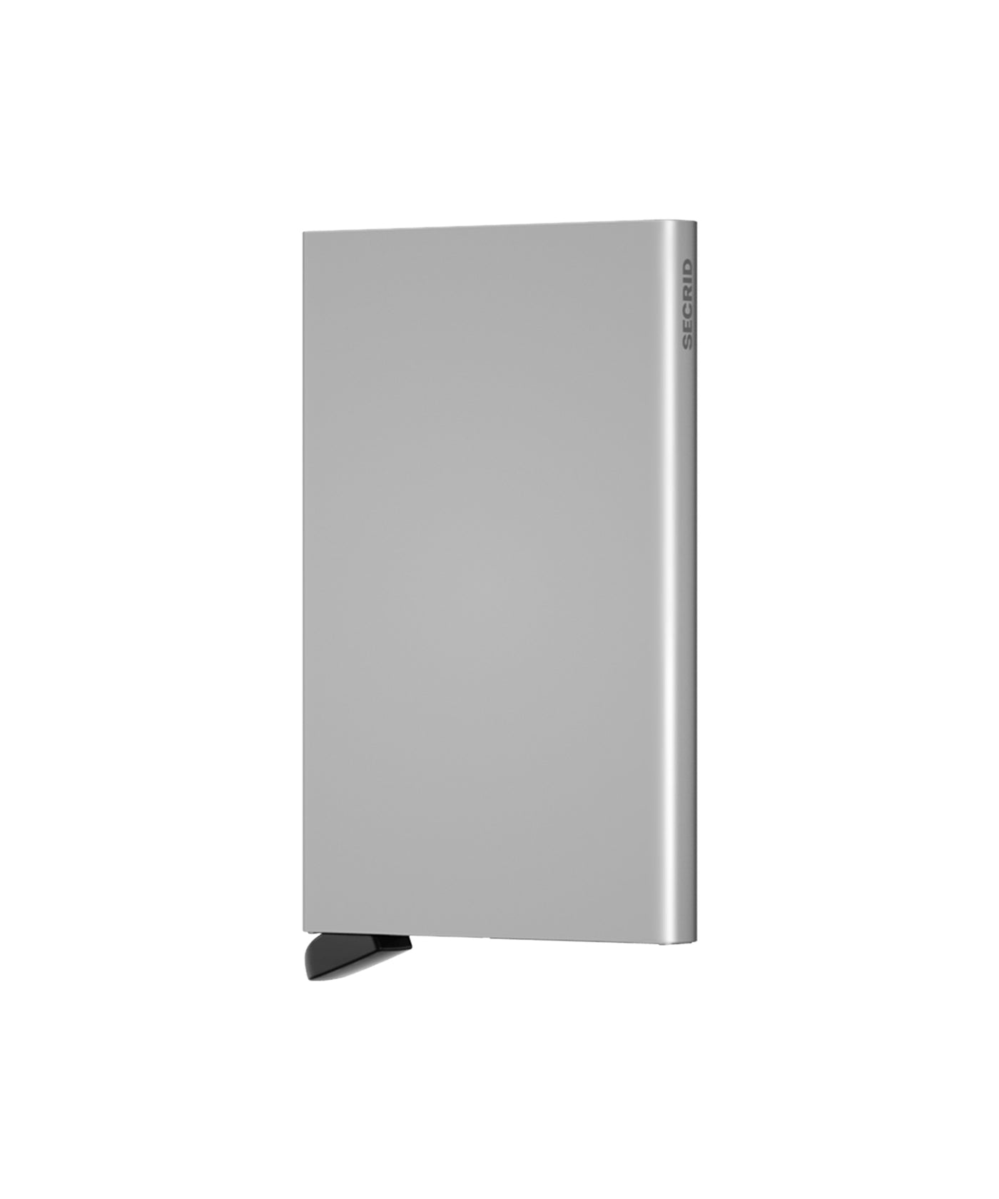 Secrid cardprotector zilver gemaakt van aluminium. De protector draagt 4 verdikte of 6 platte kaarten