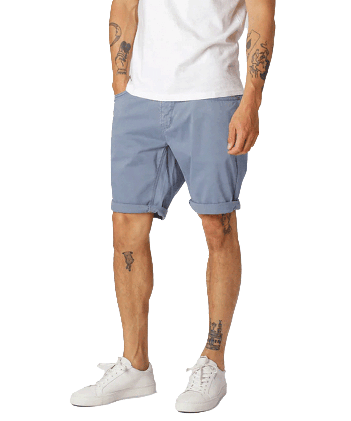 CLEANCUT - Cc2294 - Chris Sateen Shorts - Dusty Blue