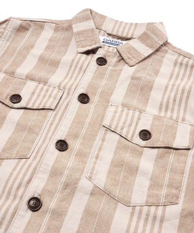 GABBA - 10395 - Clipper Barre Overshirt - Beige