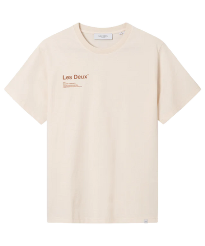 Les Deux - Ldm101115 - Brody T-shirt - Ivory/burnt Clay
