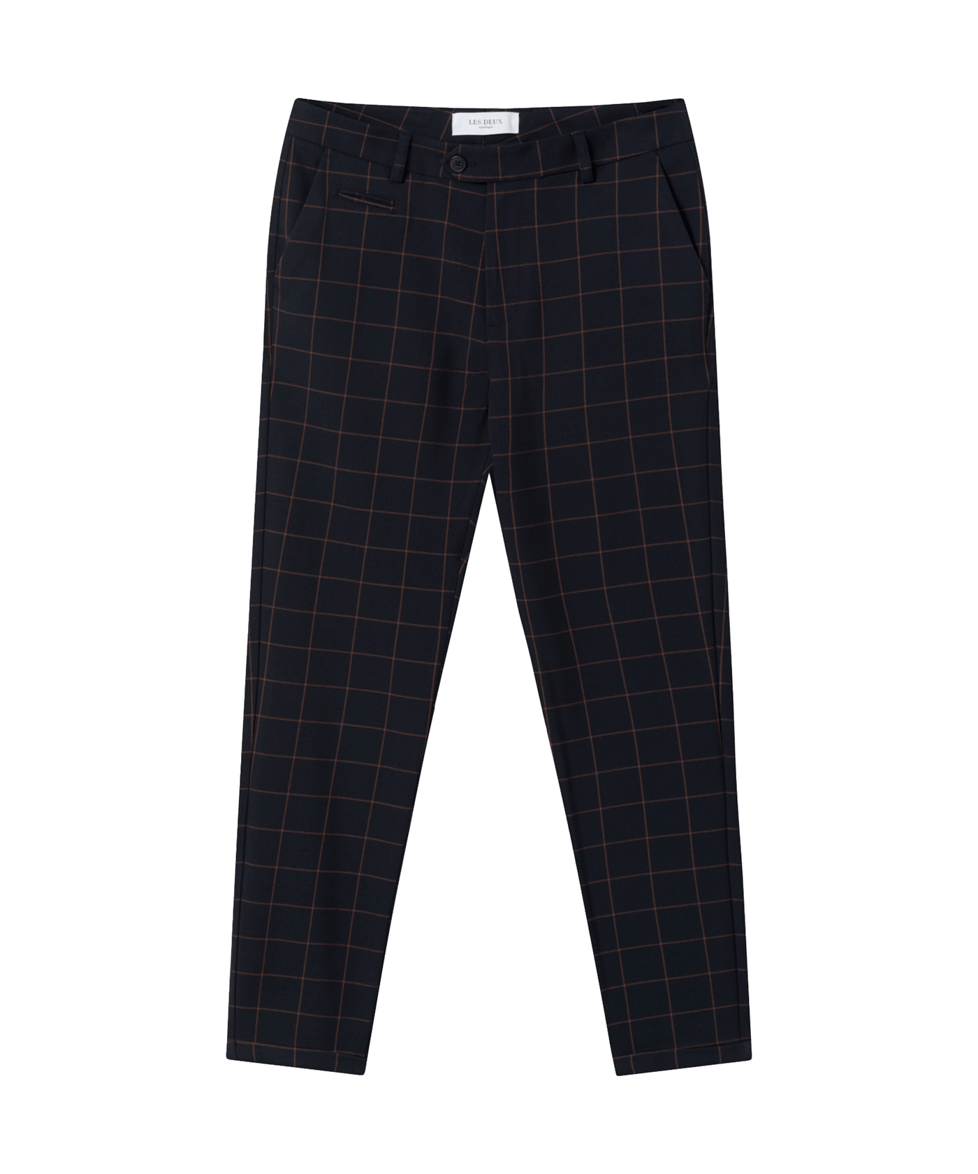 Les Deux - Ldm501042 - Como Check Suit Pants - Darknavy Brown